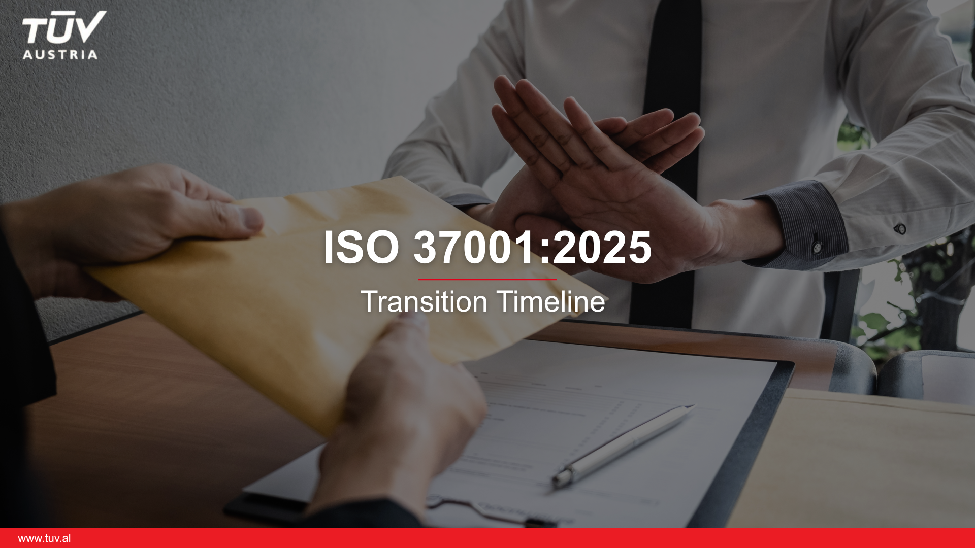 Anti-bribery management systems ISO 37001:2025 – Transition timeline ...